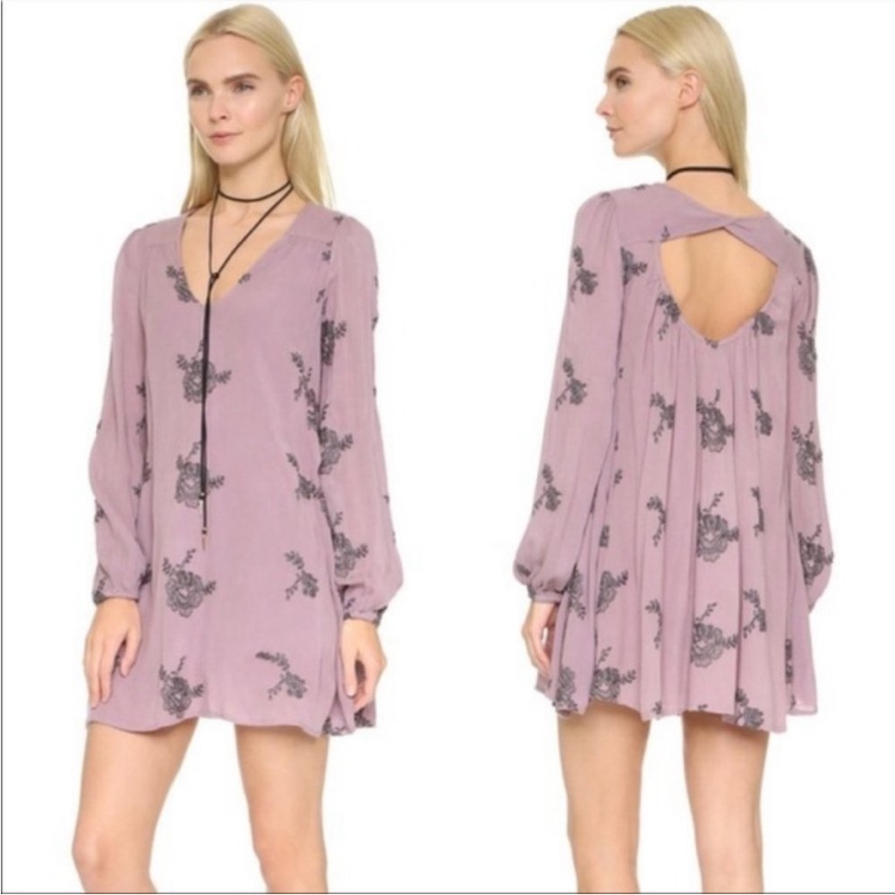 Free People Austin Embroidered Mini Dress